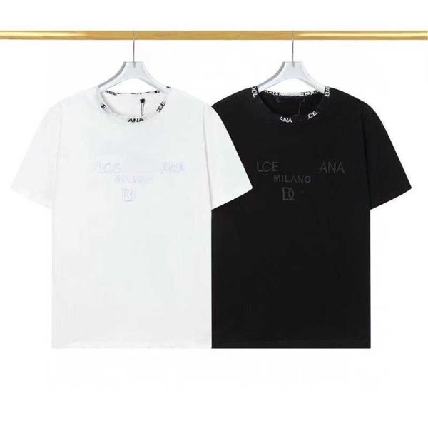 summer luxury mens t shirt neckline 3d letter jacquard chest embroidery tee shirt designer t shirt men women classic round neck oversized t-, White;black
summer luxury mens t shirt neckline 3d letter jacquard chest embroidery tee shirt designer t shirt men women classic round neck oversized t-, White;black