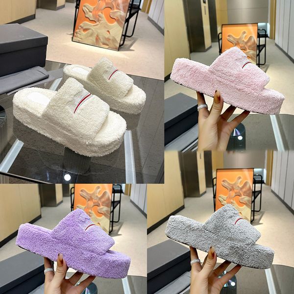 women chunky furry slide slippers platform fake shearling sandals flatform wool fur mule comfortable fluffy casual fashion high-quality, Black
women chunky furry slide slippers platform fake shearling sandals flatform wool fur mule comfortable fluffy casual fashion high-quality, Black