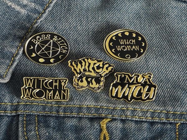 black color letter round vintage witch enamel brooches pin for women fashion dress coat shirt demin metal funny brooch pins badges9154469, Blue
black color letter round vintage witch enamel brooches pin for women fashion dress coat shirt demin metal funny brooch pins badges9154469, Blue
