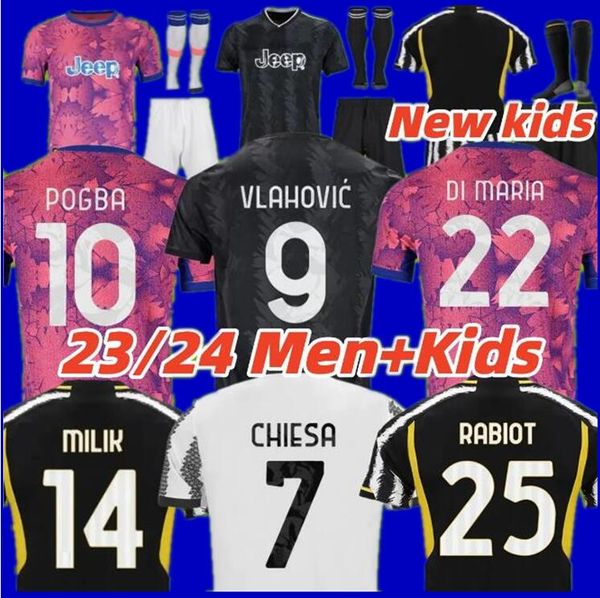 23 24 vlahovic chiesa soccer jerseys 2023 2024 milik juventus pogba men kids set bonucci football shirts di maria uniform kostic fagioli dan, Black;yellow
23 24 vlahovic chiesa soccer jerseys 2023 2024 milik juventus pogba men kids set bonucci football shirts di maria uniform kostic fagioli dan, Black;yellow