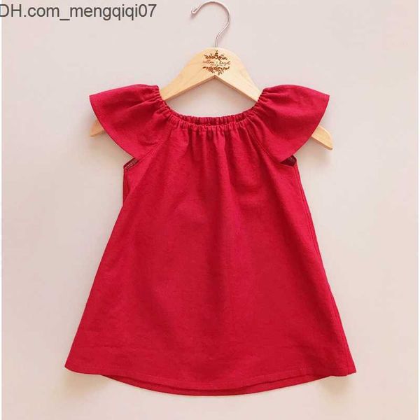 girl's dresses girls dresses summer toddler baby dress cotton simple home solid children casual kids loose clothing 230518 z230701, Red;yellow 
girl's dresses girls dresses summer toddler baby dress cotton simple home solid children casual kids loose clothing 230518 z230701, Red;yellow