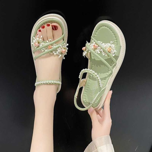 lady sandals versatile fairy style new summer flat bottom beach net red student roman girl 230626, Black
lady sandals versatile fairy style new summer flat bottom beach net red student roman girl 230626, Black