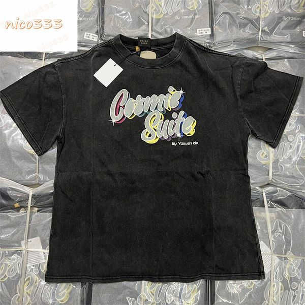 23ss new ga depts colorful letters printed washed and old cotton round neck loose casual versatile men women large size short sleeve, White;black
23ss new ga depts colorful letters printed washed and old cotton round neck loose casual versatile men women large size short sleeve, White;black