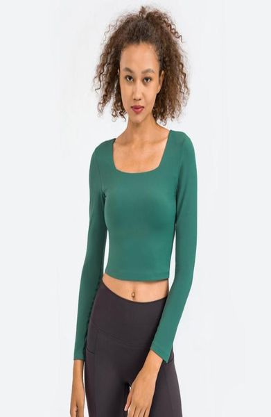 l134 cropped shirts slim fit long sleeve yoga outfit built in padded cups fitness shirt stretchy skinfriendly outfits f6978866, White;red
l134 cropped shirts slim fit long sleeve yoga outfit built in padded cups fitness shirt stretchy skinfriendly outfits f6978866, White;red
