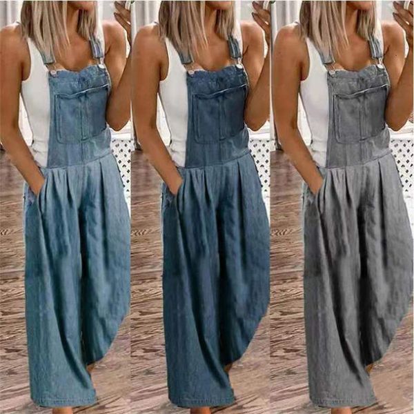 women's jeans 2023 denim jumpsuit summer temperament commuting mid waist washed wide leg pants thin women 230630, Blue
women's jeans 2023 denim jumpsuit summer temperament commuting mid waist washed wide leg pants thin women 230630, Blue