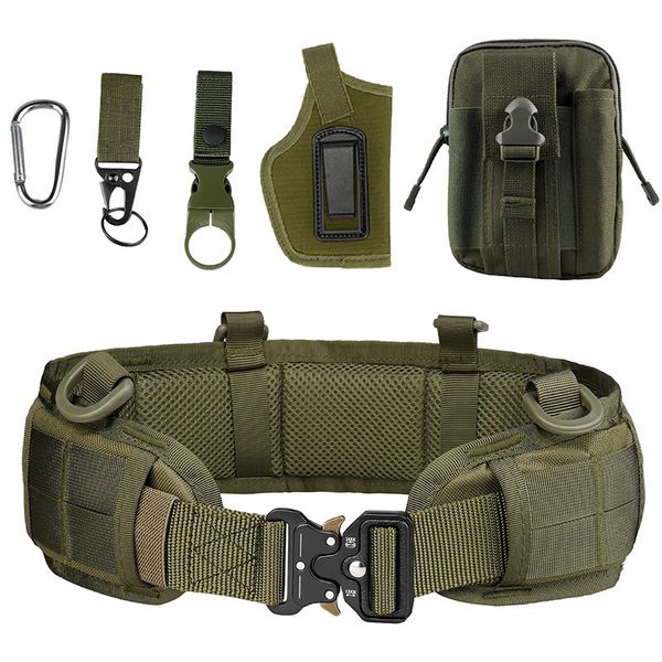 belts military tactical adjustable belt outdoor work men molle battle belt army combat cs airsoft hunting paintball padded waist belts 23063, Black;brown
belts military tactical adjustable belt outdoor work men molle battle belt army combat cs airsoft hunting paintball padded waist belts 23063, Black;brown