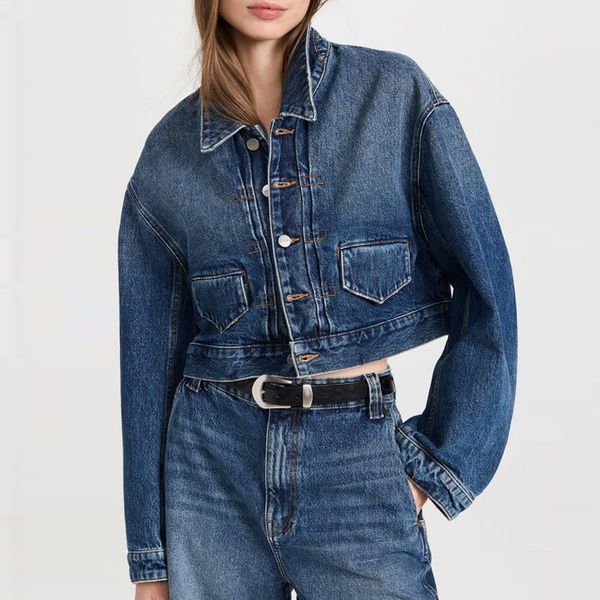 women's jacket fashion short denim jacket 2023 casual simple lady coat 230630, Black;brown
women's jacket fashion short denim jacket 2023 casual simple lady coat 230630, Black;brown