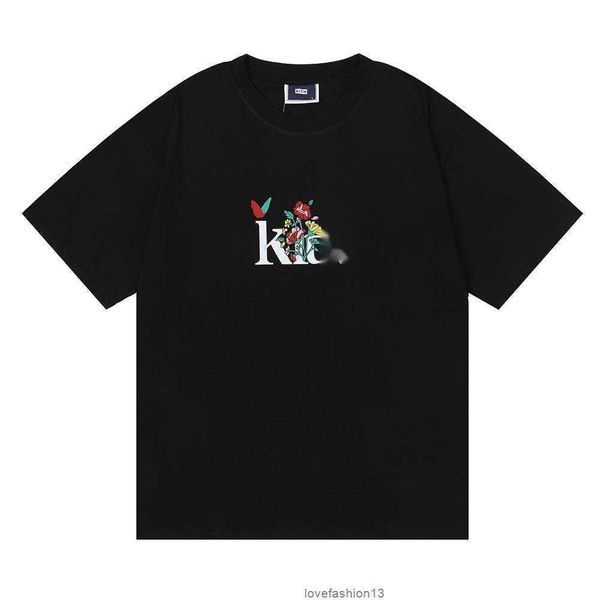 kitshs lassic letter flower print fashion brand men's and women's casual loose short sleeve pullover t-shirt, White;black
kitshs lassic letter flower print fashion brand men's and women's casual loose short sleeve pullover t-shirt, White;black