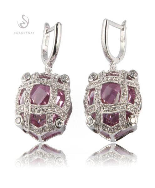 shunxunze drop noble generous christmas engagement wedding earrings for women men shinning pink cubic zirconia rhodium pla8027796, Silver
shunxunze drop noble generous christmas engagement wedding earrings for women men shinning pink cubic zirconia rhodium pla8027796, Silver