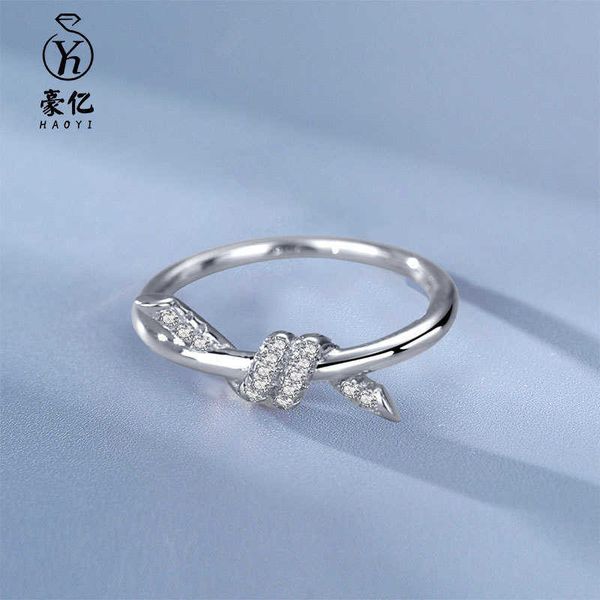 eller s925 sterling silver t-knot knot ring women's rope bow high version luxury sense with logo
eller s925 sterling silver t-knot knot ring women's rope bow high version luxury sense with logo