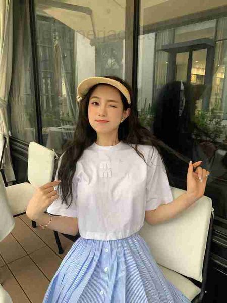 women's t-shirt designer letter stereoscopic canvas embroidery short white sleeve t-shirt back waist tie up large open y2gh
women's t-shirt designer letter stereoscopic canvas embroidery short white sleeve t-shirt back waist tie up large open y2gh