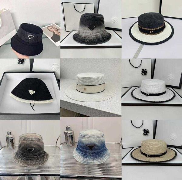 p family inverted triangle luxury designer bucket hat straw hats cap patchwork letter wide brim grass braid fishing beanies sunscreen shadin, Blue;gray
p family inverted triangle luxury designer bucket hat straw hats cap patchwork letter wide brim grass braid fishing beanies sunscreen shadin, Blue;gray