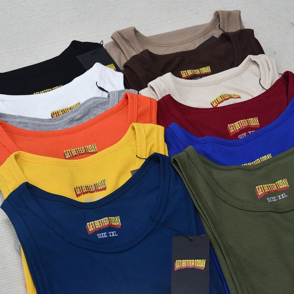 men' tank the gbt brand men gym bodybuilding basic sleeveless casual sports solid knitted get better today clothing 230630, White;black
men' tank the gbt brand men gym bodybuilding basic sleeveless casual sports solid knitted get better today clothing 230630, White;black