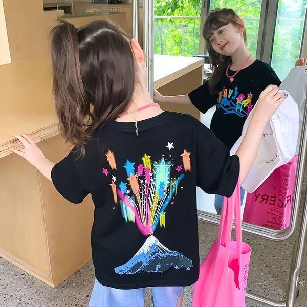 clothing sets 2023 summer kids clothes sweet cool girl t shirt short sleeve 100 cotton fashion street style for children 230630, White
clothing sets 2023 summer kids clothes sweet cool girl t shirt short sleeve 100 cotton fashion street style for children 230630, White