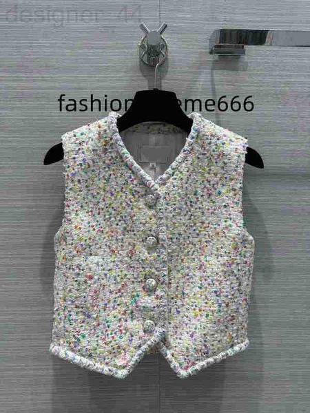 women's vests luxurious2023 luxury tweed vest fashion summer single breasted sleeveless lady short causal waistcoats 0h2s, Black;white
women's vests luxurious2023 luxury tweed vest fashion summer single breasted sleeveless lady short causal waistcoats 0h2s, Black;white