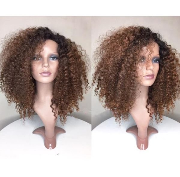 glueless ombre lace front wig brazilian virgin human hair 1bt30 fashion kinky curly full lace human hair wigs with baby hair9485275, Black;brown
glueless ombre lace front wig brazilian virgin human hair 1bt30 fashion kinky curly full lace human hair wigs with baby hair9485275, Black;brown