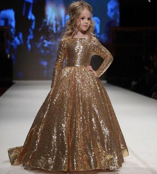 gold seuiqns ball gown little girls pageant dresses with long sleeves princess formal party gowns custom made3185986, White;red
gold seuiqns ball gown little girls pageant dresses with long sleeves princess formal party gowns custom made3185986, White;red