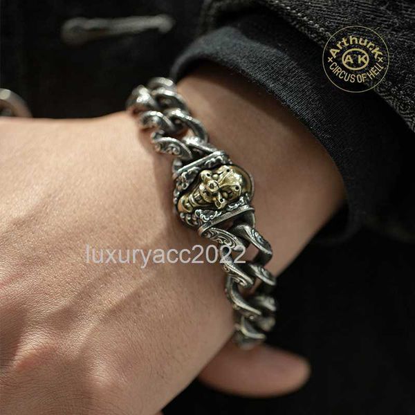 bracelets arthur k circle of hell japan 925 silver new handmade mask clown cuban bracelet, Black
bracelets arthur k circle of hell japan 925 silver new handmade mask clown cuban bracelet, Black