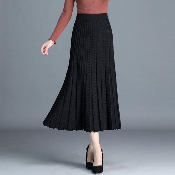 capris thickened knitting skirt autumn and winter women's pleated skirt long a line skirt woman skirts mujer faldas saias mulher, Black;white
capris thickened knitting skirt autumn and winter women's pleated skirt long a line skirt woman skirts mujer faldas saias mulher, Black;white