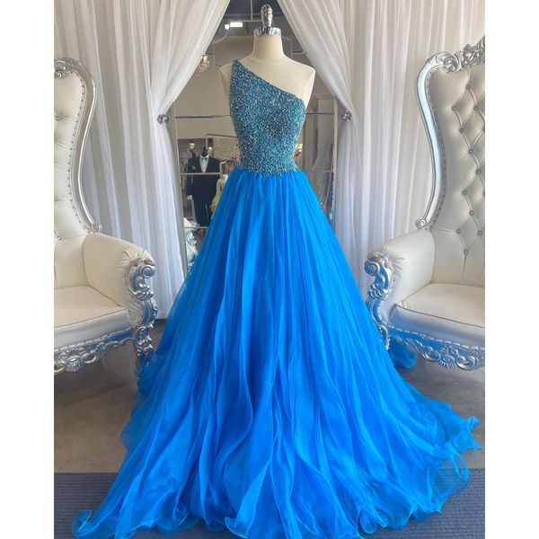 elegant blue prom dress beading sequined one shoulder summer dress chic slim dresses formal party evening gowns robe de bal, Black
elegant blue prom dress beading sequined one shoulder summer dress chic slim dresses formal party evening gowns robe de bal, Black