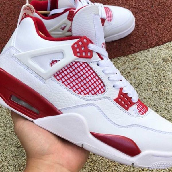 basketball jumpman 4s alternate 89 shoes 4 white black gym red outdoor running trainers sports sneakers ship with box, White;red
basketball jumpman 4s alternate 89 shoes 4 white black gym red outdoor running trainers sports sneakers ship with box, White;red