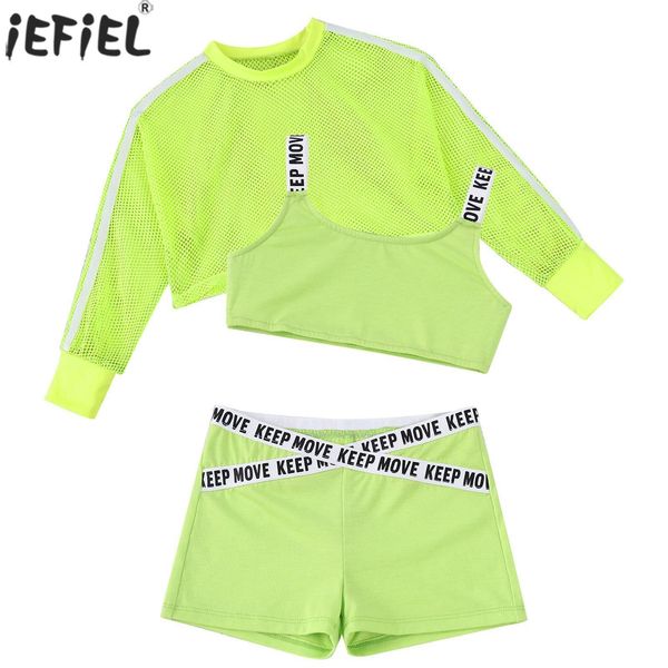 clothing sets kids girls sport suit 3pcs hip hop jazz dance costumes tracksuit outfits bra vest crop with net cover up and shorts set 23063, White
clothing sets kids girls sport suit 3pcs hip hop jazz dance costumes tracksuit outfits bra vest crop with net cover up and shorts set 23063, White