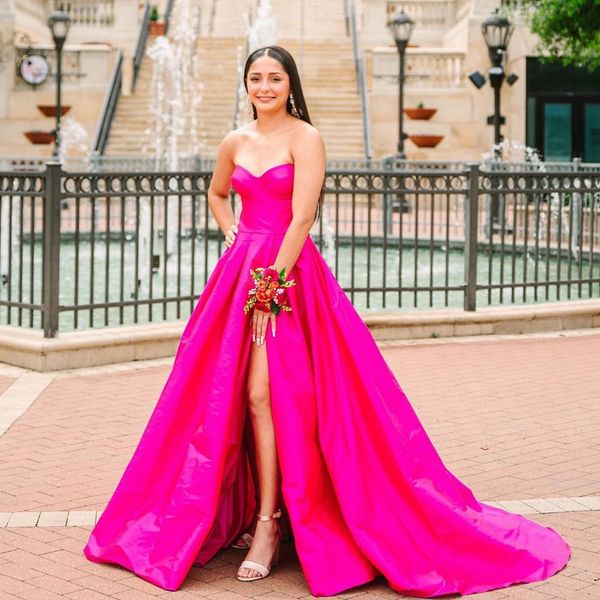 elegant pink strapless prom dresses for women sleeveless side split saudi arabia formal evening dress formal party gowns vestido de noche, Black
elegant pink strapless prom dresses for women sleeveless side split saudi arabia formal evening dress formal party gowns vestido de noche, Black