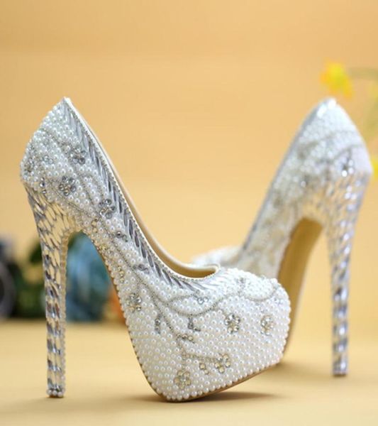 crystal heel wedding shoes white pearl handmade bridal shoes luxurious rhinestone women high heels platform pumps plus size3621963, Black
crystal heel wedding shoes white pearl handmade bridal shoes luxurious rhinestone women high heels platform pumps plus size3621963, Black