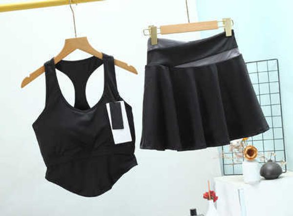 fashion yoga two piece set skirt u-shaped collar wide shoulder straps fixed chest pad breathable yoga wear vest a-line skirts designer woman, White
fashion yoga two piece set skirt u-shaped collar wide shoulder straps fixed chest pad breathable yoga wear vest a-line skirts designer woman, White