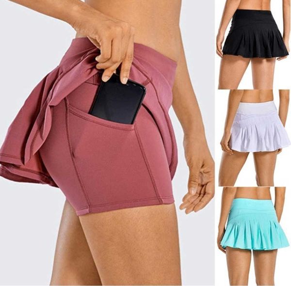 lu-07 tennis skirts pleated yoga outfits skirt gym clothes women running fitness golf underwear pants shorts sports short back waist pocket
lu-07 tennis skirts pleated yoga outfits skirt gym clothes women running fitness golf underwear pants shorts sports short back waist pocket