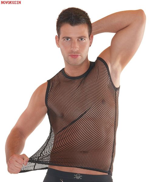 men' tank m2xl summer style fashion fish tulle net tanks men lingerie fitness tees night club plus size sleeveless black shirt 230630, White;black
men' tank m2xl summer style fashion fish tulle net tanks men lingerie fitness tees night club plus size sleeveless black shirt 230630, White;black