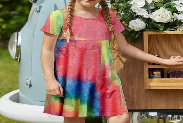 colorful graphics girls dress short sleeve gradient printed children casual aline skirt length over the knee simple and elegant 58526360, Red;yellow
colorful graphics girls dress short sleeve gradient printed children casual aline skirt length over the knee simple and elegant 58526360, Red;yellow