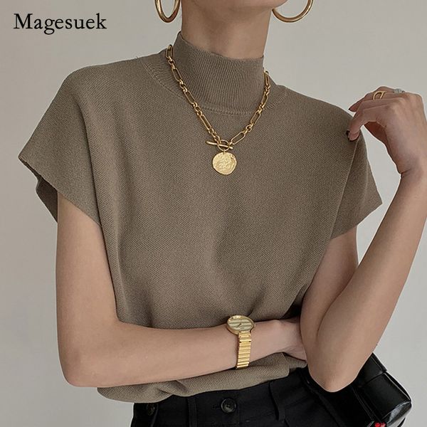women's blouses shirts elegant solid vest shirt casual knitted stand up collar short sleeve blouse women summer office lady loose chic, White
women's blouses shirts elegant solid vest shirt casual knitted stand up collar short sleeve blouse women summer office lady loose chic, White