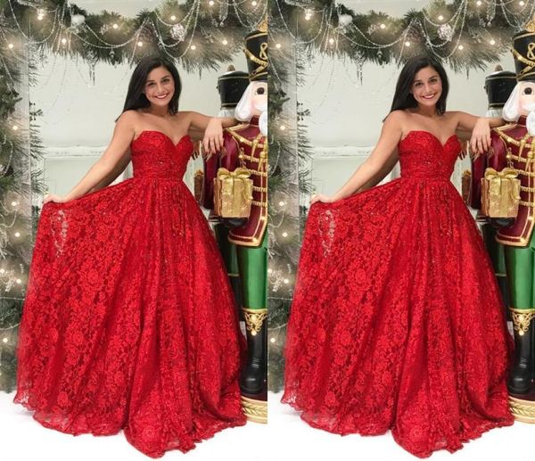 red lace beaded elegant formal evening dresses 2021 strapless open back ruched red carpet dress prom dresses long formal gow3774988, Black;red
red lace beaded elegant formal evening dresses 2021 strapless open back ruched red carpet dress prom dresses long formal gow3774988, Black;red