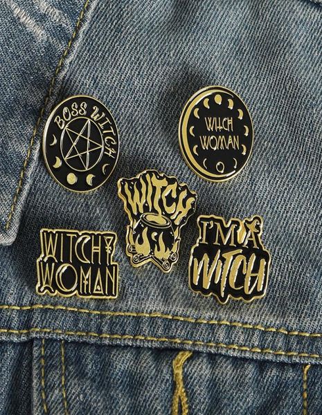 black color letter round vintage witch enamel brooches pin for women fashion dress coat shirt demin metal funny brooch pins badges2104208, Blue
black color letter round vintage witch enamel brooches pin for women fashion dress coat shirt demin metal funny brooch pins badges2104208, Blue