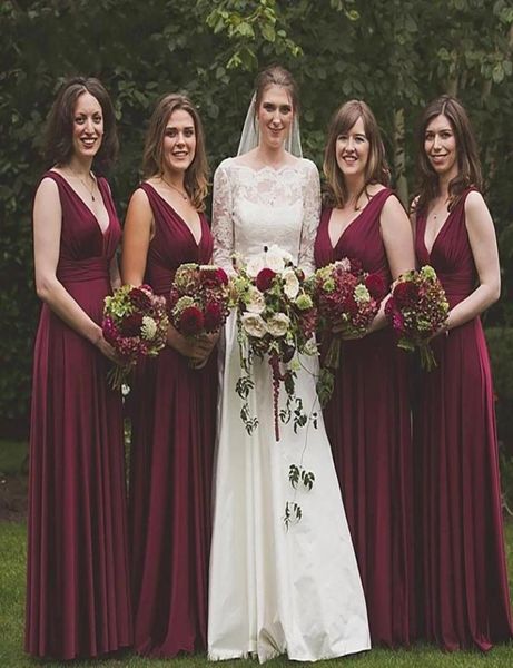 summer simple burgundy chiffon a line bridesmaid dresses long deep v neck pleats maid of honor gowns plus size floor length g4831375, White;pink
summer simple burgundy chiffon a line bridesmaid dresses long deep v neck pleats maid of honor gowns plus size floor length g4831375, White;pink