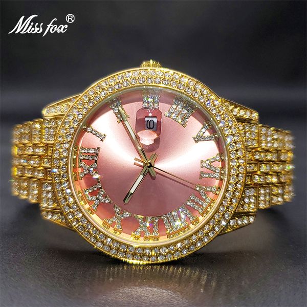 women's watches missfox gold watch for women pink iced out diamond watches for female waterproof stylish trendy party dress jewelry gif, Slivery;golden
women's watches missfox gold watch for women pink iced out diamond watches for female waterproof stylish trendy party dress jewelry gif, Slivery;golden