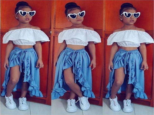 retailwhole girl short skirts tracksuit clothing sets 2pcs set butterfly sleeve tee ong skirt pant girls outfits childre4910352, White
retailwhole girl short skirts tracksuit clothing sets 2pcs set butterfly sleeve tee ong skirt pant girls outfits childre4910352, White