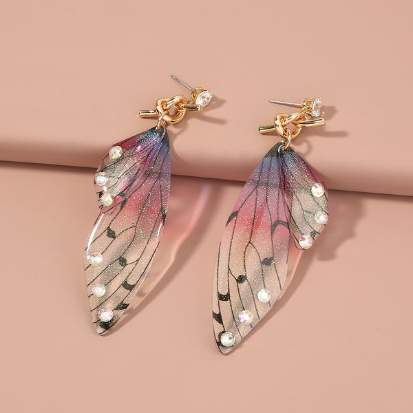designer jewelry selling simple retro style exquisite women's earrings colorful butterfly symmetric earrings, Silver
designer jewelry selling simple retro style exquisite women's earrings colorful butterfly symmetric earrings, Silver