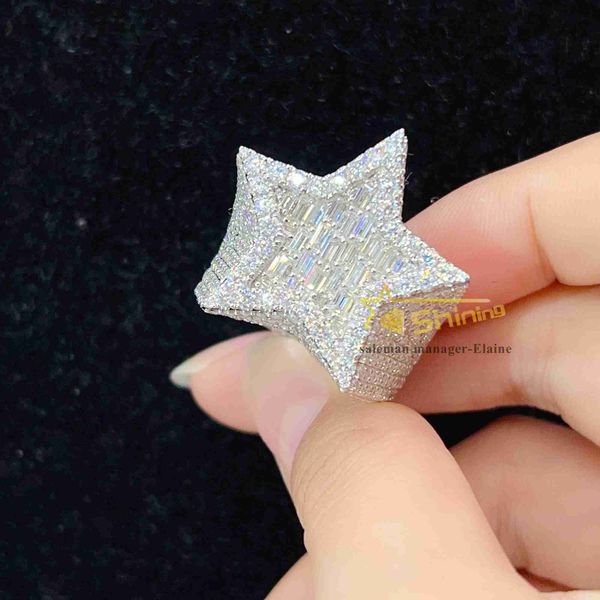 luxury fine jewelry rings 925 sterling silver vvs moissanite men hip hop ring
luxury fine jewelry rings 925 sterling silver vvs moissanite men hip hop ring
