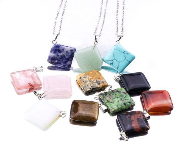 natural stone square gemstone pendant necklace crystal healing chakra reiki stone necklace for women2814285, Silver
natural stone square gemstone pendant necklace crystal healing chakra reiki stone necklace for women2814285, Silver