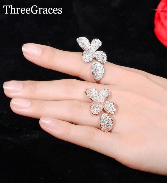band rings threegraces elegant cubic zirconia pave setting unique flower open adjustable finger ring jewelry for women dancing par7047644, Silver
band rings threegraces elegant cubic zirconia pave setting unique flower open adjustable finger ring jewelry for women dancing par7047644, Silver