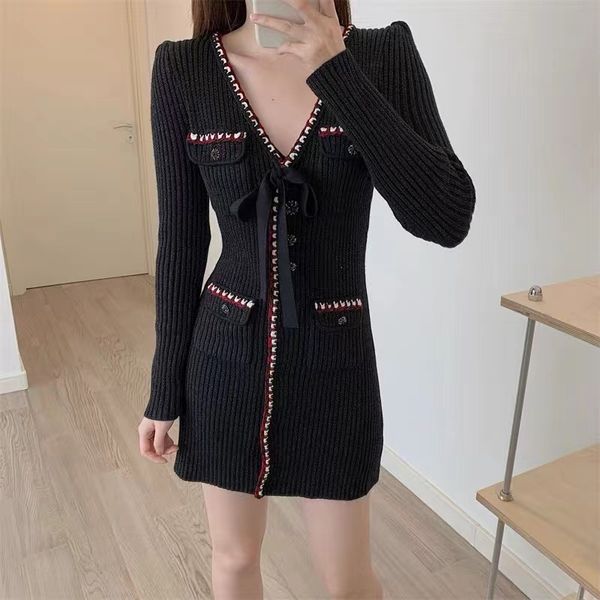 basic & casual dresses-self portrait black bow knitting slim-fitting dress new 2023, Black;gray
basic & casual dresses-self portrait black bow knitting slim-fitting dress new 2023, Black;gray