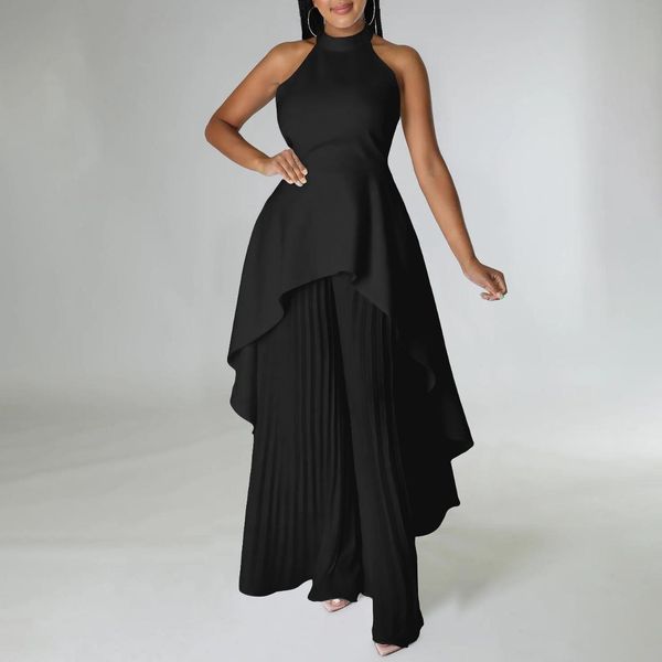 pants plus size women sets solid sleeveless shirts and ruffle pants 2023 summer two piece sets fashion female ladies wholesale clothes, Black
pants plus size women sets solid sleeveless shirts and ruffle pants 2023 summer two piece sets fashion female ladies wholesale clothes, Black
