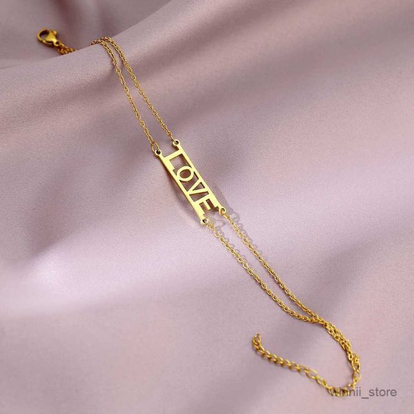 charm bracelets stainless steel bracelets letter love chains bracelet everyday wear trendy bracelet for women jewelry girls gifts r230701, Golden;silver
charm bracelets stainless steel bracelets letter love chains bracelet everyday wear trendy bracelet for women jewelry girls gifts r230701, Golden;silver