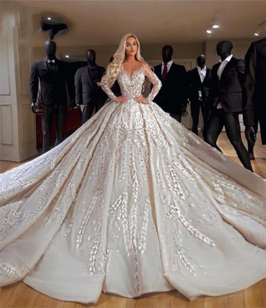 sheer vneck wedding dresses couture long sleeves middle east ball gown wedding dresses robe de mariee dubai kaftans vestido de no7755789, White
sheer vneck wedding dresses couture long sleeves middle east ball gown wedding dresses robe de mariee dubai kaftans vestido de no7755789, White