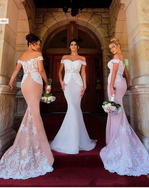 2020 new off shoulder mermaid bridesmaid dresses white lace appliques floor length plus size long formal evening gowns wedding gue1701444, White;pink
2020 new off shoulder mermaid bridesmaid dresses white lace appliques floor length plus size long formal evening gowns wedding gue1701444, White;pink