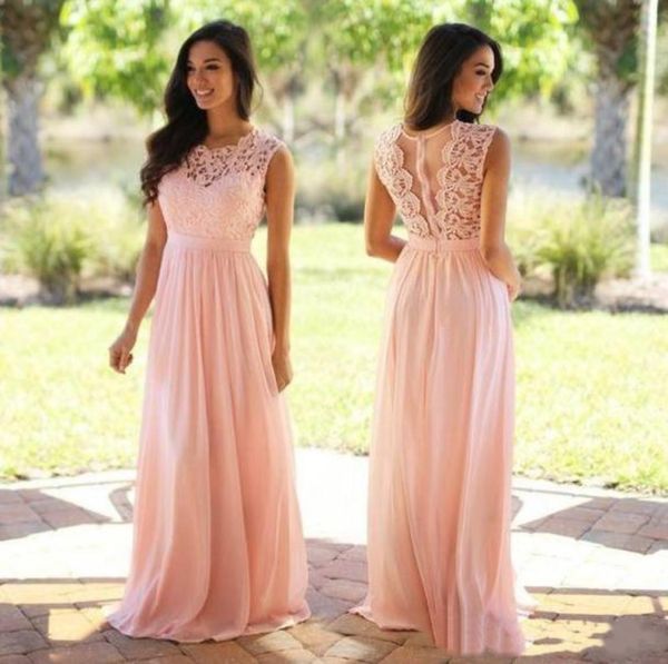 pink lace chiffon bridesmaid dress sheer neck lace zipper back floor length maid of honor bridesmaids dresses long4207681, White;pink
pink lace chiffon bridesmaid dress sheer neck lace zipper back floor length maid of honor bridesmaids dresses long4207681, White;pink