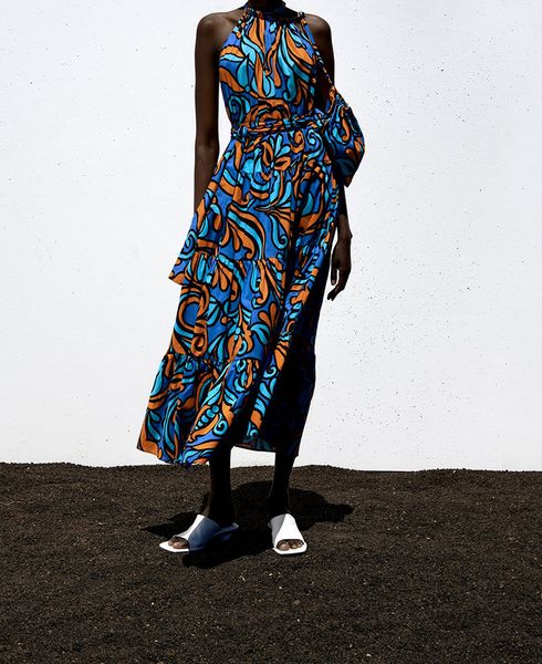 basic casual dresses in the summer of women s clothing drape print dress lace up waist fold female 230701, Black;gray
basic casual dresses in the summer of women s clothing drape print dress lace up waist fold female 230701, Black;gray