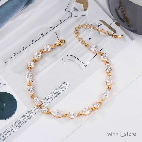 charm bracelets new arrival elegant shaped cubic tennis bracelet for women or wedding r230701, Golden;silver
charm bracelets new arrival elegant shaped cubic tennis bracelet for women or wedding r230701, Golden;silver